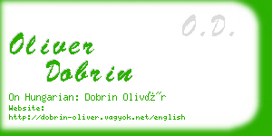 oliver dobrin business card